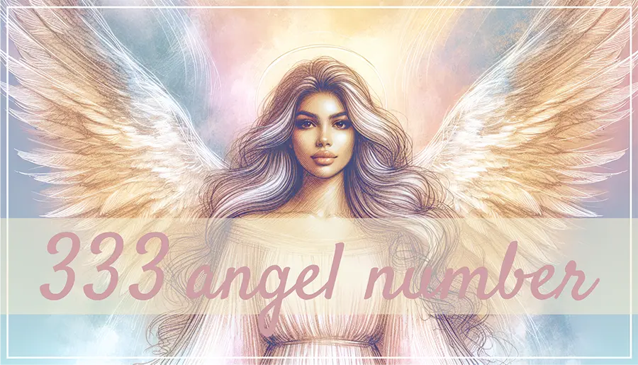 sketch of angel looking ahead and open wings