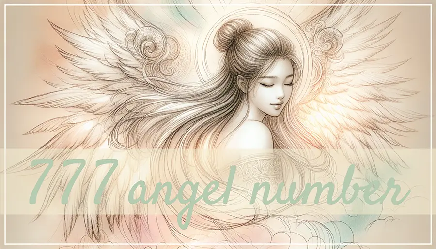 sketch of angel looking over left shoulder 